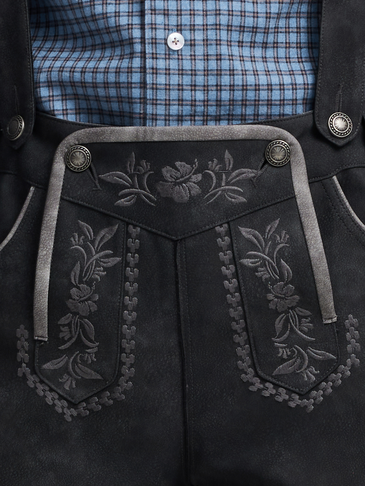 Modernes Dirndl in Grau mit trendigem Schnitt