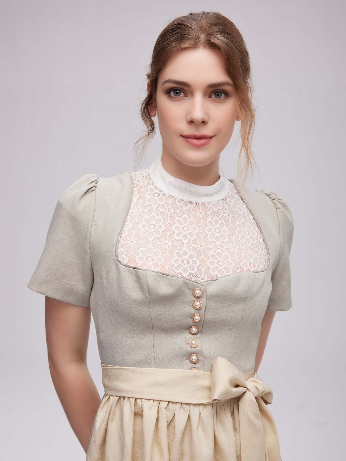 Graues Samt-Dirndl von Ehreer