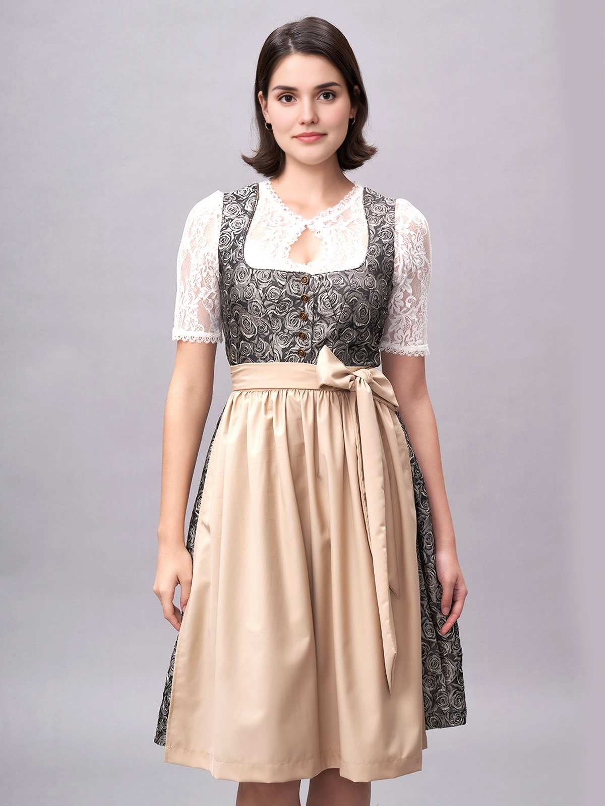 Modernes Dirndl in Gelb