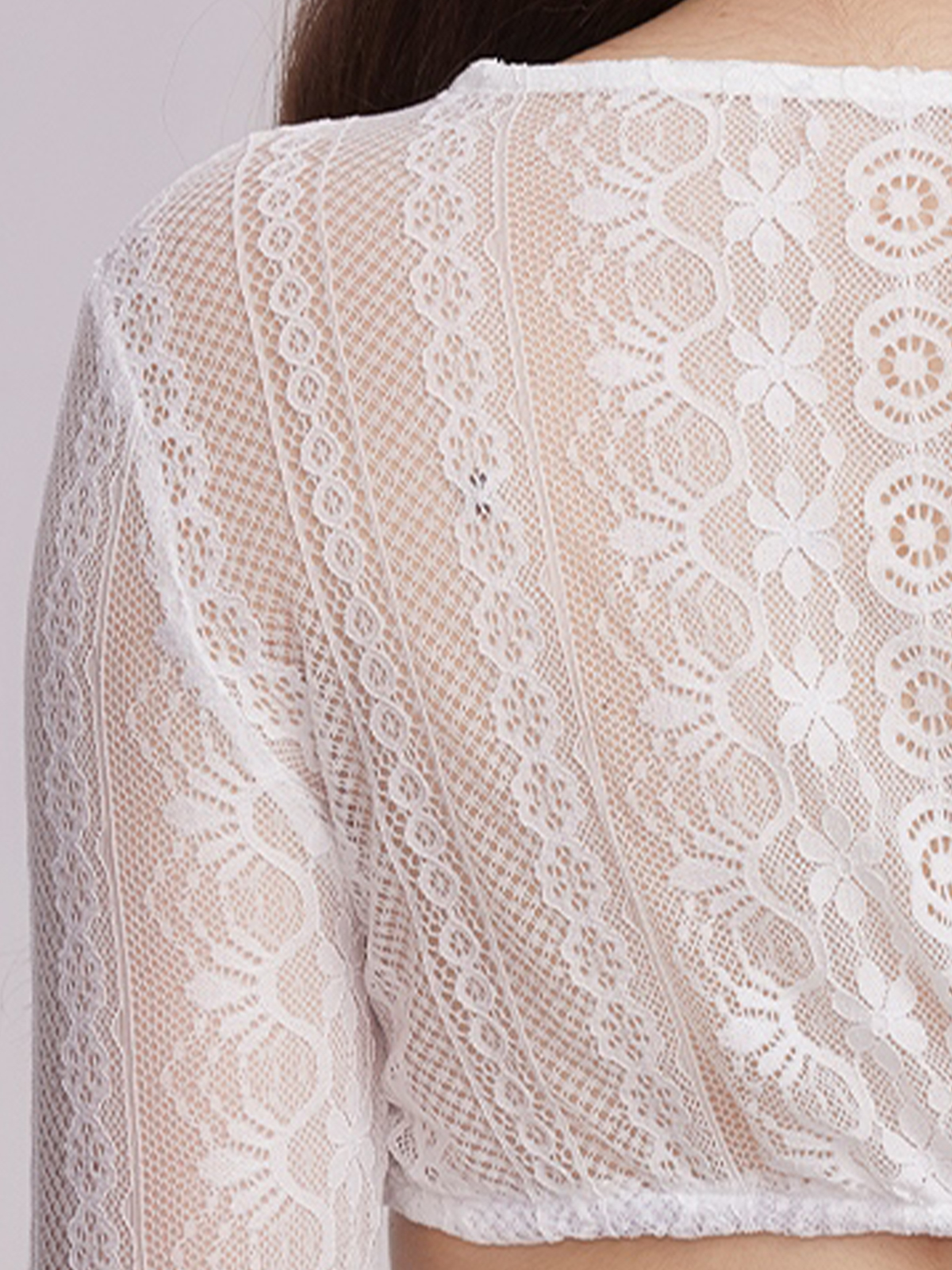 Dirndl Bluse in Weiß